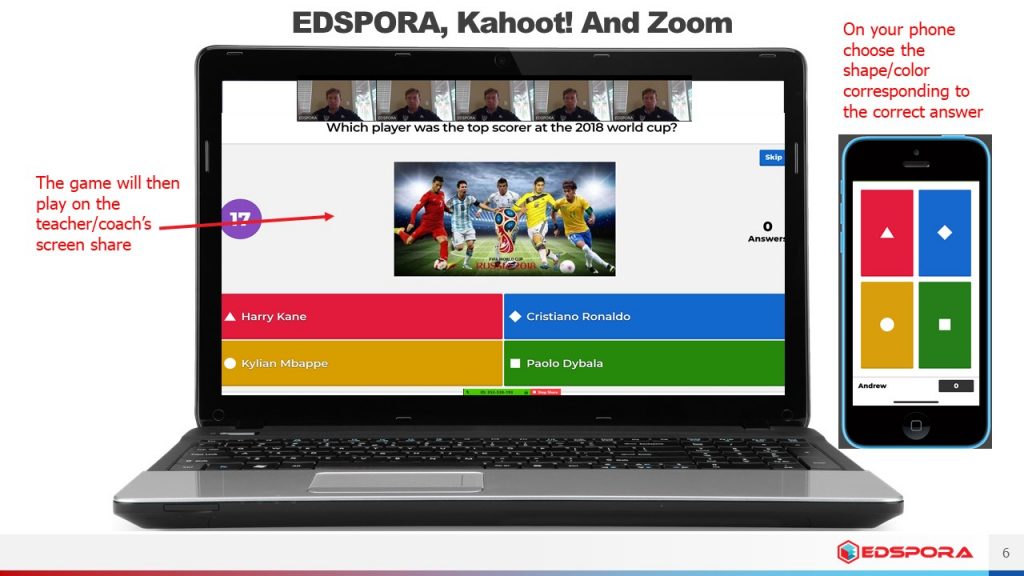 Using Zoom And Kahoot Edspora